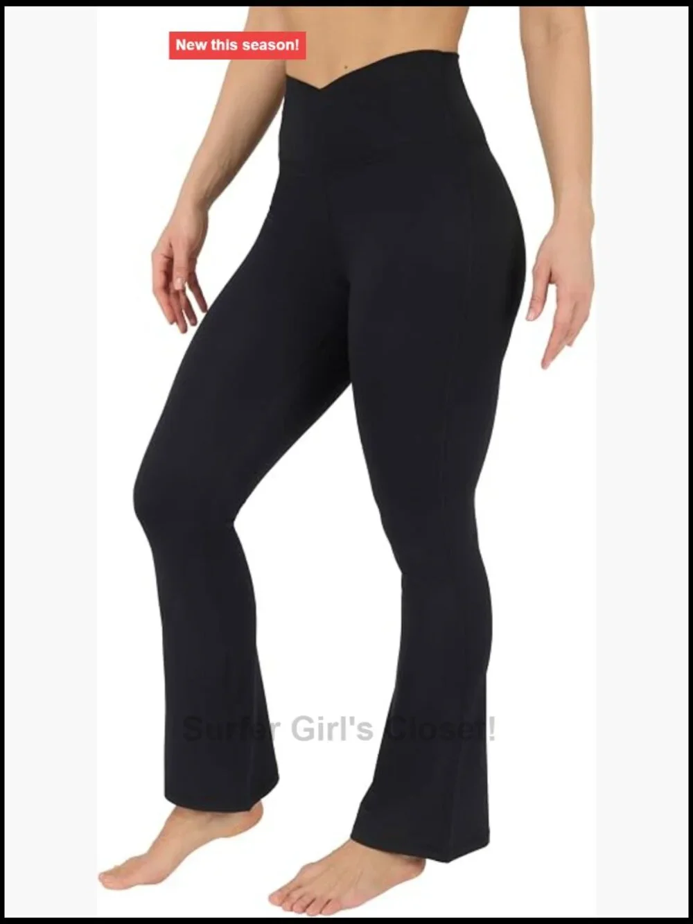 High Waisted Flare Legging Crossover Squat Proof Yoga Pant